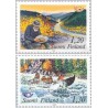 2 عدد  تمبر نسخه شمالی - گردشگری - فنلاند 1983
