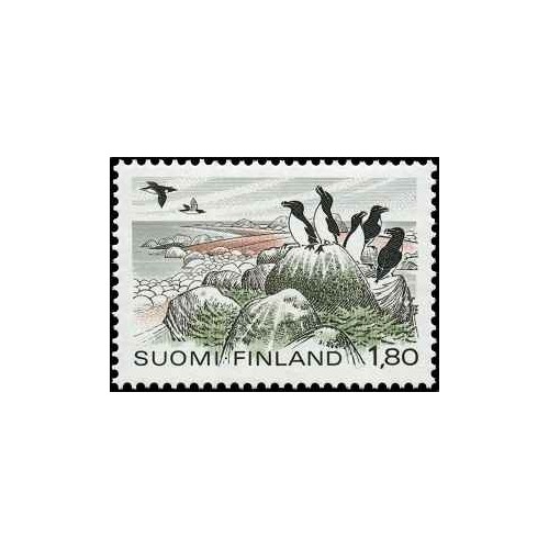1 عدد  تمبر پرندگان - پارک های ملی فنلاند - فنلاند 1983