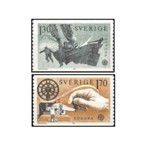 2 عدد تمبر مشترک اروپا - Europa Cept - پست و مخابرات - سوئد 1979 2 عدد تمبر مشترک اروپا - Europa Cept - پست و مخابرات - سوئد 1979
