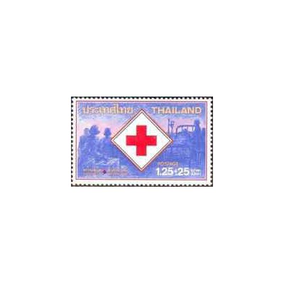 1 عدد  تمبر صلیب سرخ - اضافه هزینه - تایلند 1983