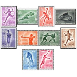 10عدد  تمبر ورزشی - سومالی ایتالیا 1958  - سومالی 1958