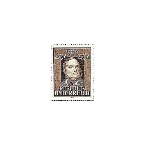 1 عدد  تمبر هشتادمین سالگرد درگذشت آدلبرت استیفتر - اتریش 1948 قیمت 10.2 دلار