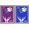 2 عدد  تمبر سال بین المللی زنان - ایرلند 1975