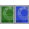 2 عدد  تمبر صدمین سالگرد اتحادیه جهانی پست - UPU - ایرلند 1974
