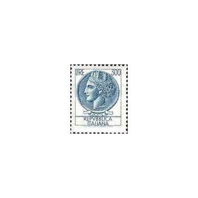 1 عدد  تمبر سری پستی ایتالیا - 300 - سکه سیراکوزی - ایتالیا 1972