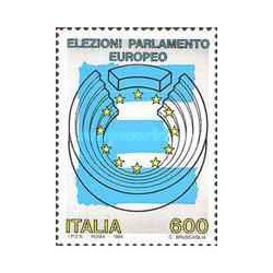 1 عدد تمبر انتخابات پارلمان اروپا - ایتالیا 1994
