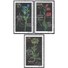 3 عدد تمبر گل های محافظت شده - جمهوری دموکراتیک آلمان 1966