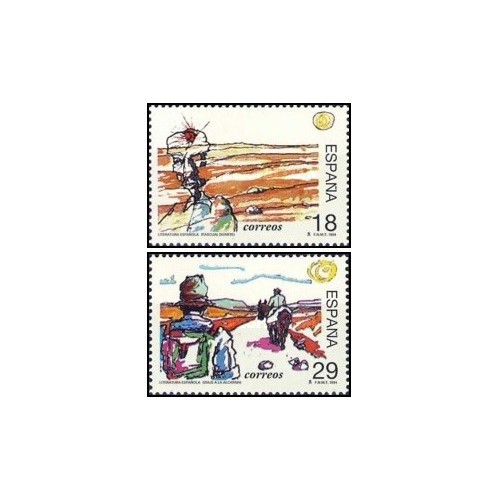 2 عدد تمبر ادبیات - اسپانیا 1994 2 عدد تمبر ادبیات - اسپانیا 1994