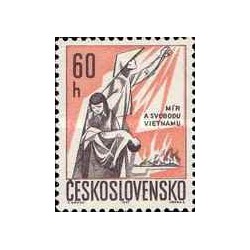 1 عدد تمبر صلح برای ویتنام  - چک اسلواکی 1967
