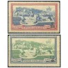 2 عدد تمبر سری پستی تمبرهای اکسپرس چاپ شده با سورشارژ قیمت - واتیکان 1946