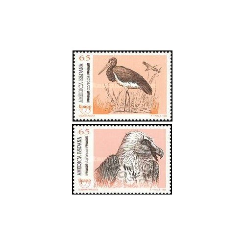 2 عدد تمبر آمریکا UPAEP - پرندگان - اسپانیا 1993 2 عدد تمبر آمریکا UPAEP - پرندگان - اسپانیا 1993