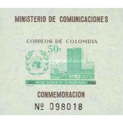 مینی شیت روز ملل متحد - کلمبیا 1960 قیمت 4 دلار