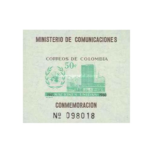 مینی شیت روز ملل متحد - کلمبیا 1960 قیمت 4 دلار