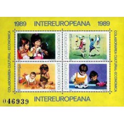 مینی شیت INTEREUROPEANA - بازی های کودکان - 1 - رومانی 1989