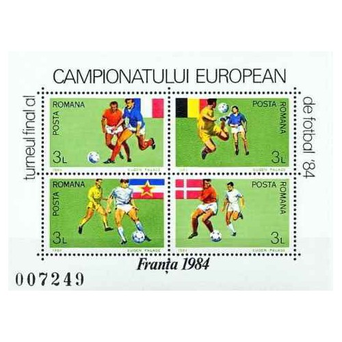 مینی شیت قهرمانی فوتبال اروپا - فرانسه - 1 - رومانی 1984