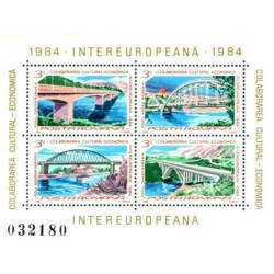 مینی شیت INTEREUROPEANA - پل ها - رومانی 1984