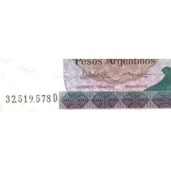 اسکناس 1000 پزو - آرژانتین 1983 سری C و D