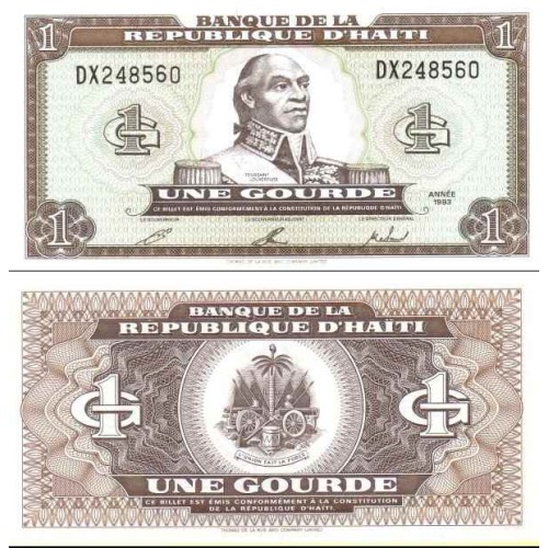 اسکناس 1 گورد - هائیتی 1993 اسکناس 1 گورد - هائیتی 1993