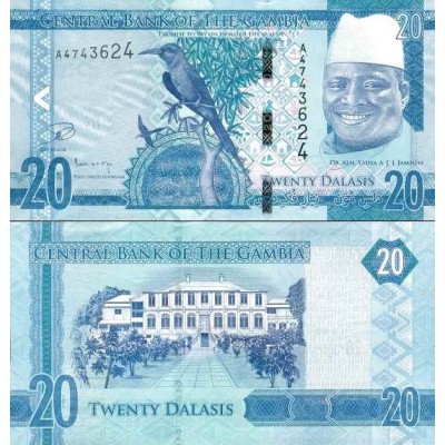 اسکناس 20 دالاسی - گامبیا 2015