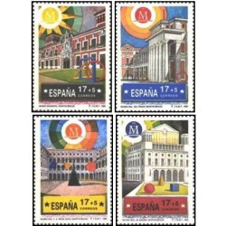 4 عدد تمبر مادرید - پایتخت فرهنگی اروپا - اسپانیا 1992