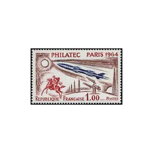 1 عدد  تمبر نمایشگاه "فیلاتلیک" - پاریس  - فرانسه 1964 قیمت15.8 دلار