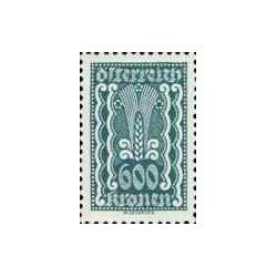 1 عدد  تمبر  سری پستی  -جمهوری اتریش - 600Kr - اتریش 1922