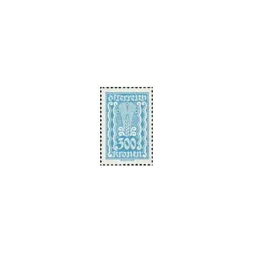 1 عدد  تمبر  سری پستی  -جمهوری اتریش - 300Kr - اتریش 1922