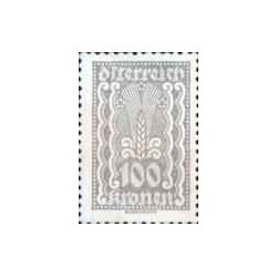1 عدد  تمبر  سری پستی  -جمهوری اتریش - 100Kr - اتریش 1922