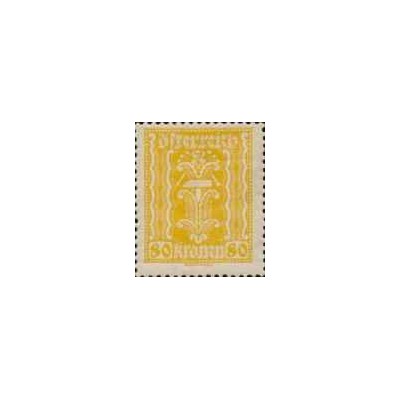 1 عدد  تمبر  سری پستی  -جمهوری اتریش - 80Kr - اتریش 1922