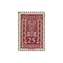 1 عدد  تمبر  سری پستی  -جمهوری اتریش - 25Kr - اتریش 1922