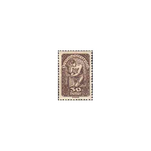 1 عدد تمبر پستی - کاغذ سفید - 25H - آبی - اتریش 1919 1 عدد تمبر پستی - کاغذ سفید - 25H - آبی - اتریش 1919