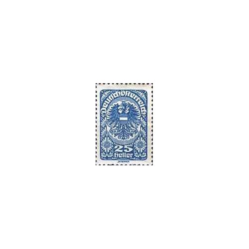 1 عدد تمبر پستی - کاغذ سفید - 25H - آبی - اتریش 1919 1 عدد تمبر پستی - کاغذ سفید - 25H - آبی - اتریش 1919