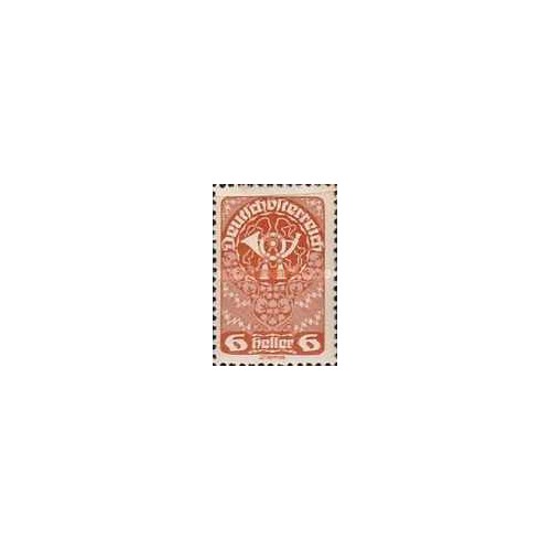 1 عدد تمبر پستی  - کاغذ سفید - 6H - اتریش 1919