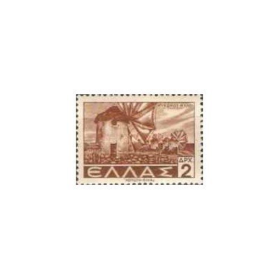 1 عدد تمبر پستی  - مناظر - 2Dr - یونان 1943