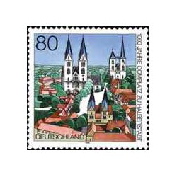 1 عدد تمبر هزارمین سالگرد میدان کلیسای جامع در هالبرشتات  - جمهوری فدرال آلمان 1996