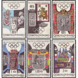 6 عدد تمبر بازی های المپیک - مکزیکو سیتی، مکزیک- چک اسلواکی 1968