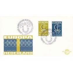 پاکت مهر روز ، تمبرهای اروپا - هلند 1966