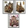 3 عدد تمبر قلعه ها - چک اسلواکی 1991