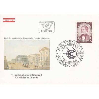 پاکت مهر روز ،یازدهمین کنگره بین المللی شیمی بالینی - اتریش 1981