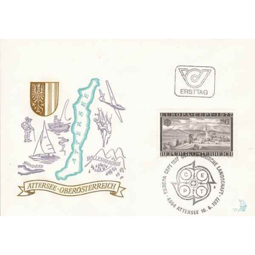 پاکت مهر روز ، تمبرهای اروپا - مناظر - اتریش 1977 پاکت مهر روز ، تمبرهای اروپا - مناظر - اتریش 1977