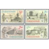 4 عدد تمبر  نمایشگاه بین المللی تمبر پراگا و 70مین سالگرد موزه پست - چک اسلواکی 1988