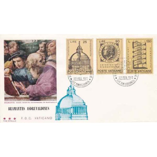 پاکت مهر روز برامانته - واتیکان 1972 پاکت مهر روز برامانته - واتیکان 1972