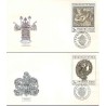 2 عدد پاکت مهر روز قلعه پراگ- چک اسلواکی 1971