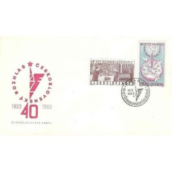 پاکت مهر روز ، چهلمین سالگرد رادیو چک - چک اسلواکی 1963