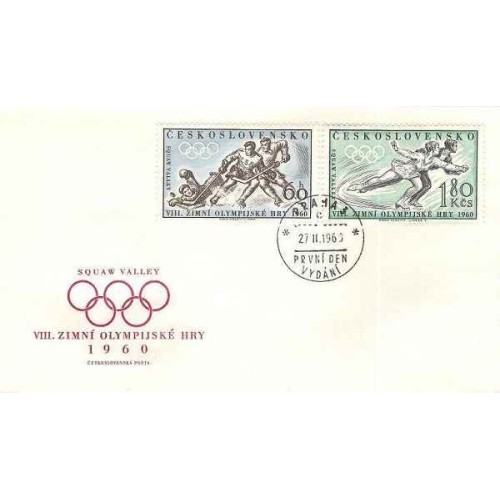 پاکت مهر روز ، بازی های المپیک زمستانی - Squaw Valley، ایالات متحده آمریکا - چک اسلواکی 1960قیمت تمبر 10.7 دلار پاکت مهر روز ، بازی های المپیک زمستانی - Squaw Valley، ایالات متحده آمریکا - چک اسلواکی 1960قیمت تمبر 10.7 دلار