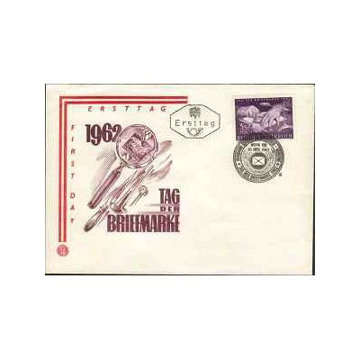 پاکت مهر روز ، روز تمبر  - اتریش 1962