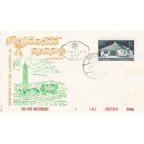 پاکت مهر روز ، روز تمبر - اتریش 1961 پاکت مهر روز ، روز تمبر - اتریش 1961