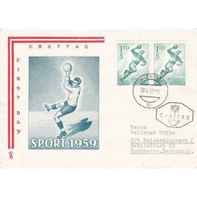 پاکت مهر روز ، ورزشی - 2 - اتریش 1959