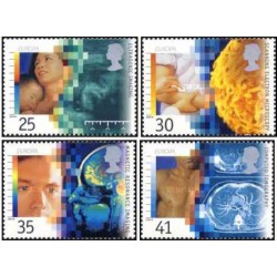 4 عدد تمبر مشترک اروپا - Europa Cept - اکتشافات بزرگ - اکتشافات پزشکی -  انگلیس 1994