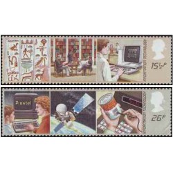 2 عدد تمبر فناوری اطلاعات -  انگلیس 1982